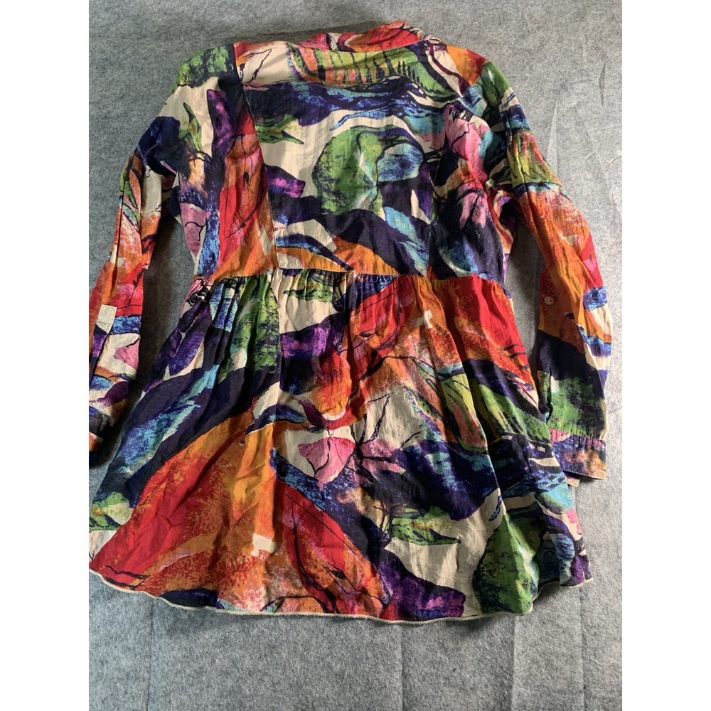 John Mark Mixed Pattern Multicolor Pockets Long S… - image 5